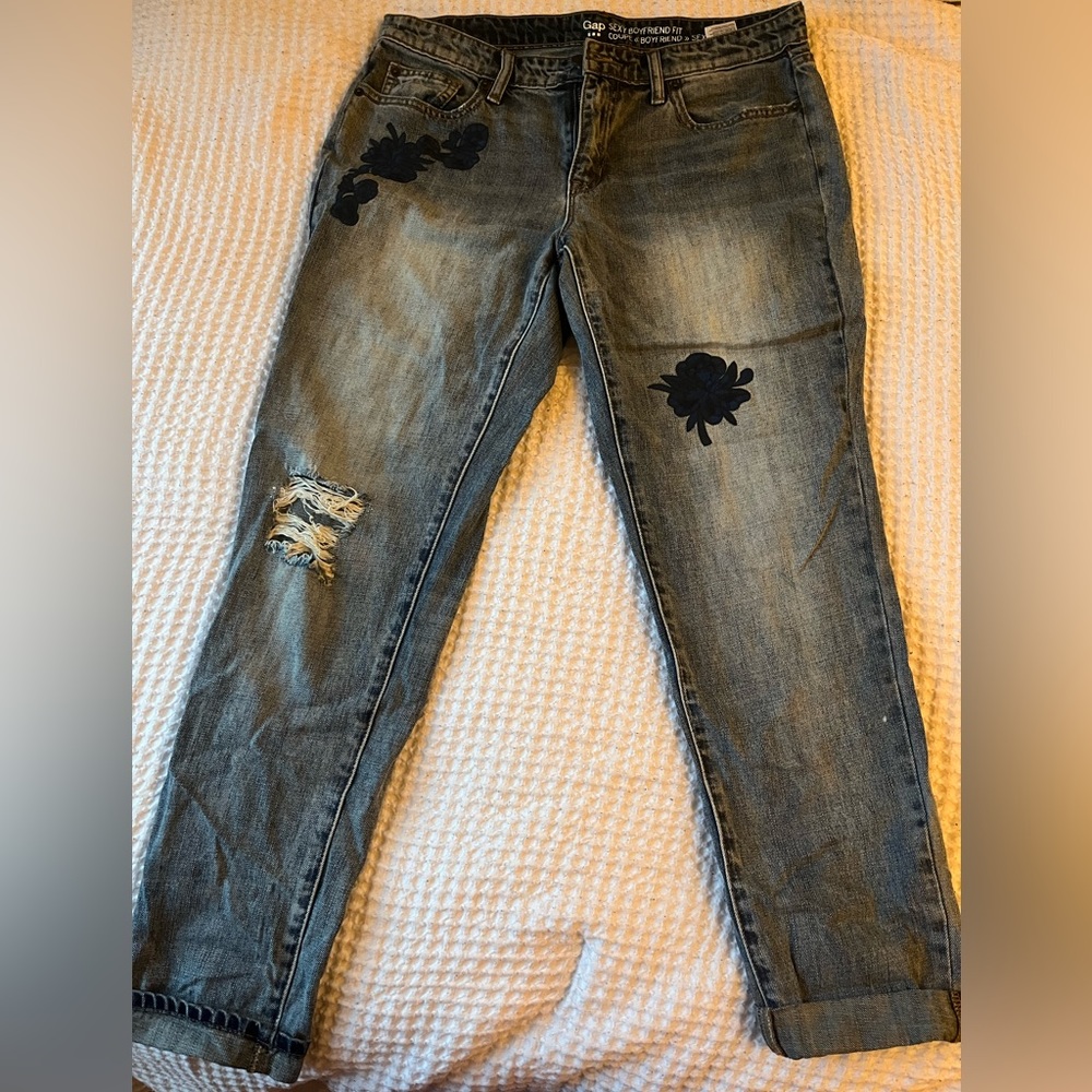 Gap Embroidered Jeans